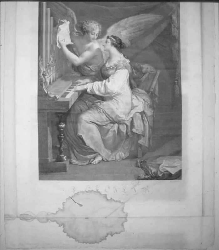Santa Cecilia patrona della musica - Pinacoteca Morcelli, Repossi, Chiari, Brescia